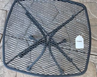 Wrought Iron Patio Table 18x22x22 HxWxD
