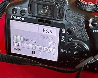 Canon Rebel XSi dSLR camera with EF-S 18-55mm IS lens & charger