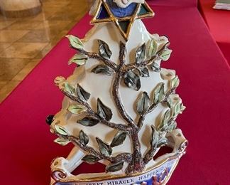 Blue Sky Clayworks Retired Christmas Holday/Hanukkah by Heather Goldminc 16 1/4in. X 13in.