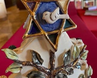 Blue Sky Clayworks Retired Christmas Holday/Hanukkah by Heather Goldminc 16 1/4in. X 13in.