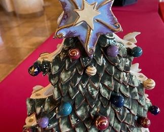 Blue Sky Clayworks Retired Christmas Holday/Hanukkah by Heather Goldminc 16 1/4in. X 13in.