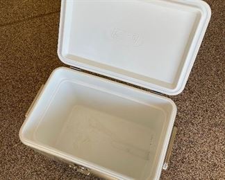 COLEMAN Stainless Steel Belted 54 Quart Cooler / Ice Chest ~ Model 6150 6155 25x16