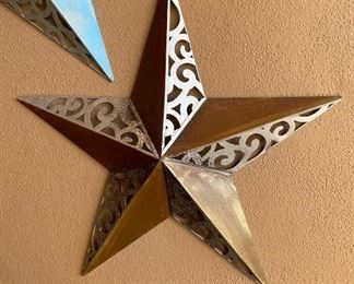 Medium rustic metal star outdoor wall art Decor 23in diameter