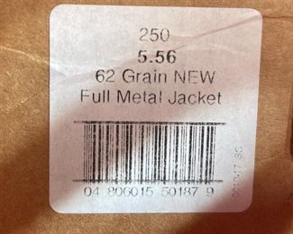 American Quality 5.56 NATO Ammunition 250 Rounds FMJ 62 Grains N55662VP250