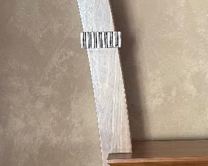 Custom Made Walnut & Birdseye Maple King Bed	86x98x98in	HxWxD
