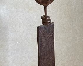 4pc Rustic Metal Art Figures Family of 4	28in H tallest	
