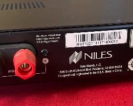 Niles Si-2100 2-channel Power Amplifier	2x17.5x14in	HxWxD

