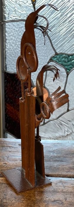 Rustic Metal Art Figures Family 19x9x4.5in HxWxD