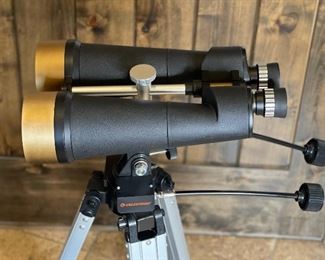 Celestron Skymaster 25x100 Astronomy Binoculars w/ Tripod & Case Binoculars: 16in Long
