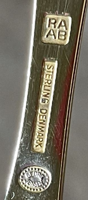 Georg Jensen 1974 Annual Christmas spoon in box Spoon: 6in