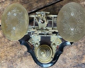 Antique Parkins & Gotto Oxford St London Postal Scale 5x8.5x6.5in HxWxD