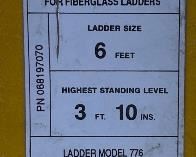 Keller 6ft Fiberglass Ladder 776	6ft	
