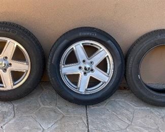 2pc Jeep Patriot Compass 5-LUG 17in Wheels Tires/Rims OEM 27.5 x 9in