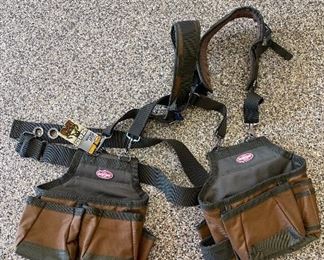Construction Tool Belt Pouch Suspenders Carpenter Vest AirLift Suspension Rig brand new