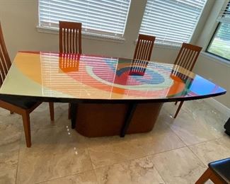 MODERN AXI CELLO TABLE with 6 CHAIRS