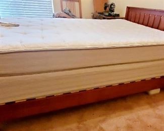 Sleep Number Queen Set ($250); Queen Platform Bed ($150)