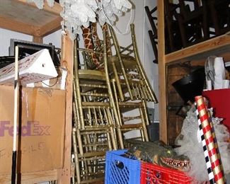 25 Gold Bamboo Chairs