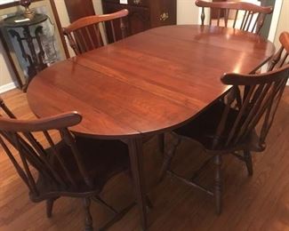 005 Henkel Harris Dining Table and Chairs