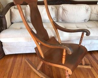 Antique Wood Rocking Chair