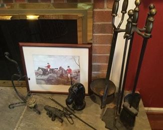 Fireplace Decorative Pieces and Print