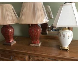 Three Decorative Lamps