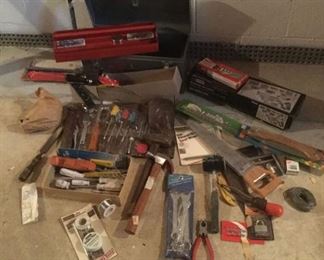 Toolbox and HUGE Assortment of Hand Tools