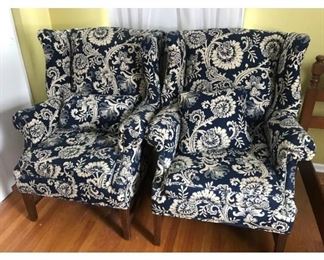 Two Wingback Chairs