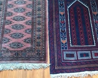 Two Wool Accent Rugs