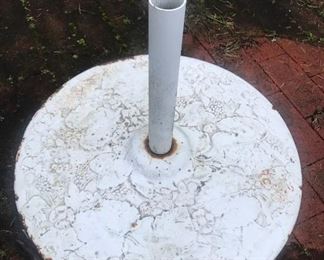 White Heavy Umbrella Base