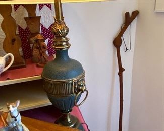 LAMPS AND WALKING STICK
