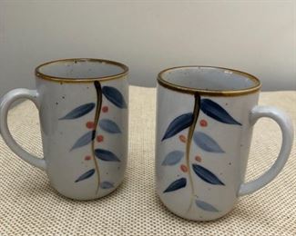 Set of two ceramic mugs