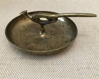 Antique brass nutcracker