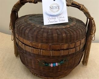 Vintage Native American basket