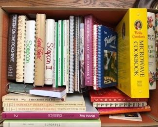 A sampling of the many cookbooks available for purchase