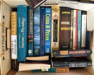 A sampling of the many books available for purchase
