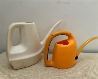 Plastic watering cans