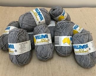 Villawool 8 Ply - 10 Skeins of Grey