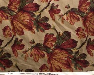 Near complete bolt (10 yards) of Schumacher Chestnut Grove fabric. Photo 2 of 2