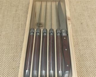 New in original unopened packaging - set of 6 Laguiole steak knives