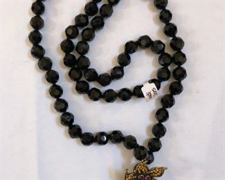 Vintage Heidi Daus Onyx necklace