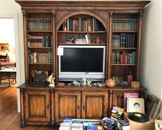 Toms-Price Bookshelf measures 94" W x 93" J x 22" D, books on tape, books, Sony flat-screen TV.                          FREE DELIVERY for BOOKSHELF within a 16 mile radius of Northfield