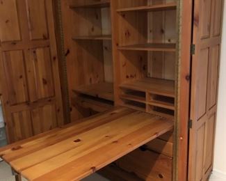 Crate & Barrel desk armoire