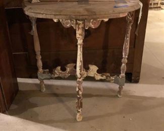 Antique demi table