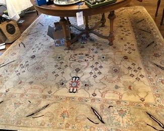 8' x 10' Oushak wool Persian rug