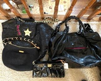 Sample of black purses