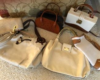 Sample of neutral toned purses
