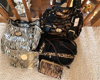 Animal print purses