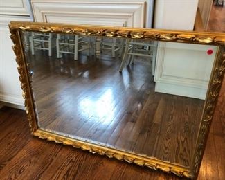 Carvers Guild gold framed mirror measures 28" x 41"