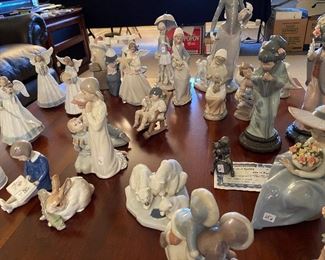Beautiful collection of Lladro figurines!