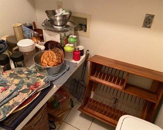 Nice wooden china rack for the wall.